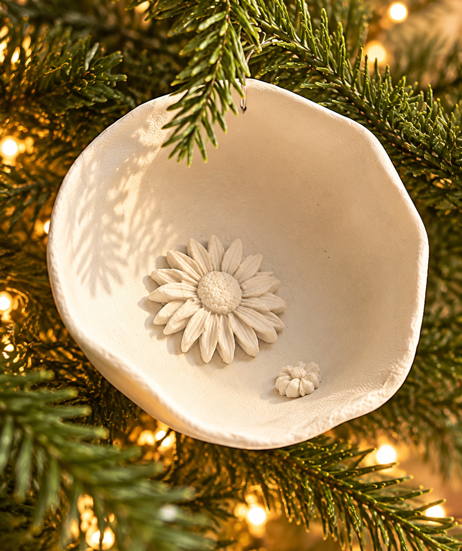 Fleur de Noël — à accrocher au sapin