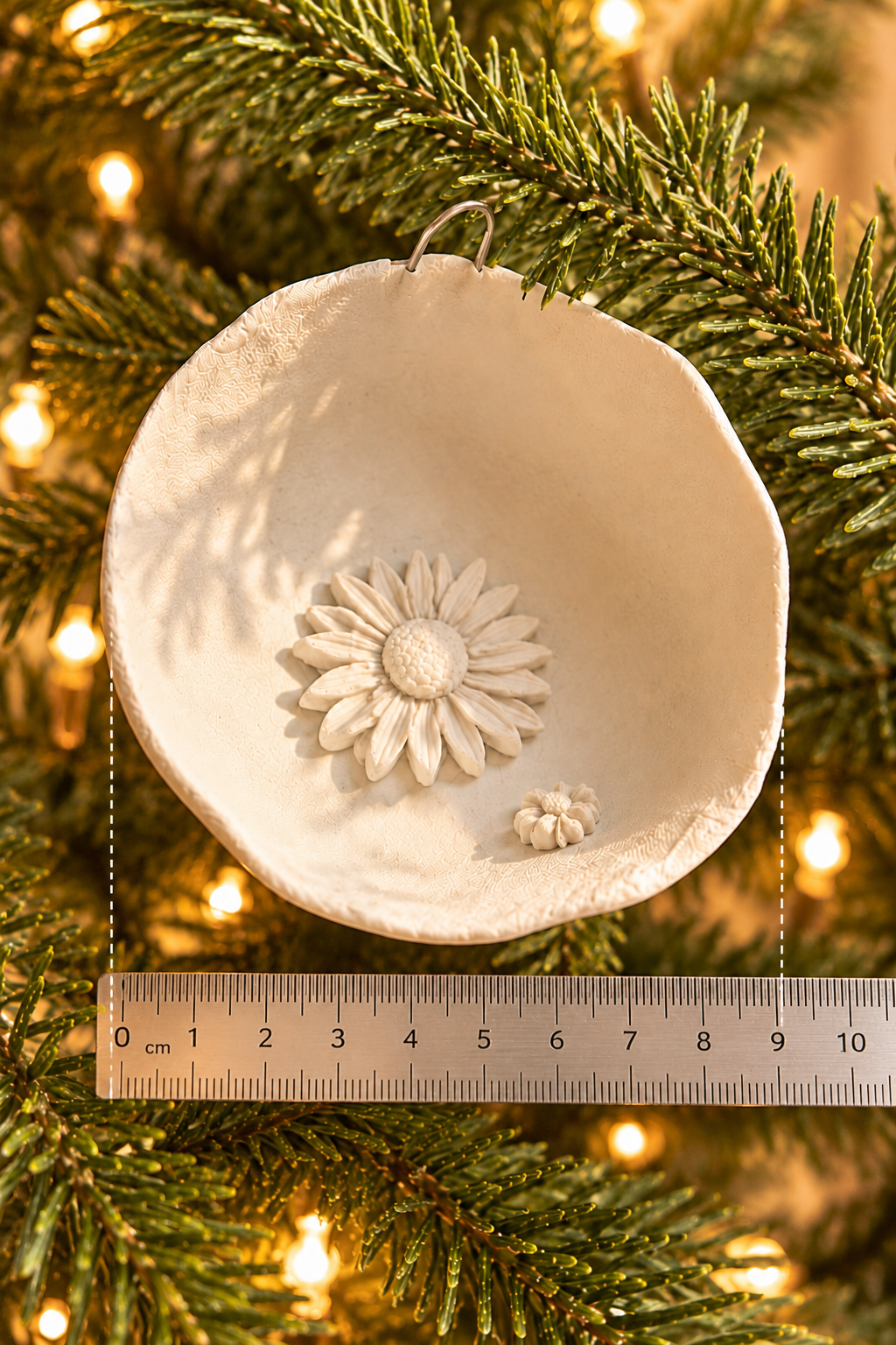 Fleur de Noël — à accrocher au sapin